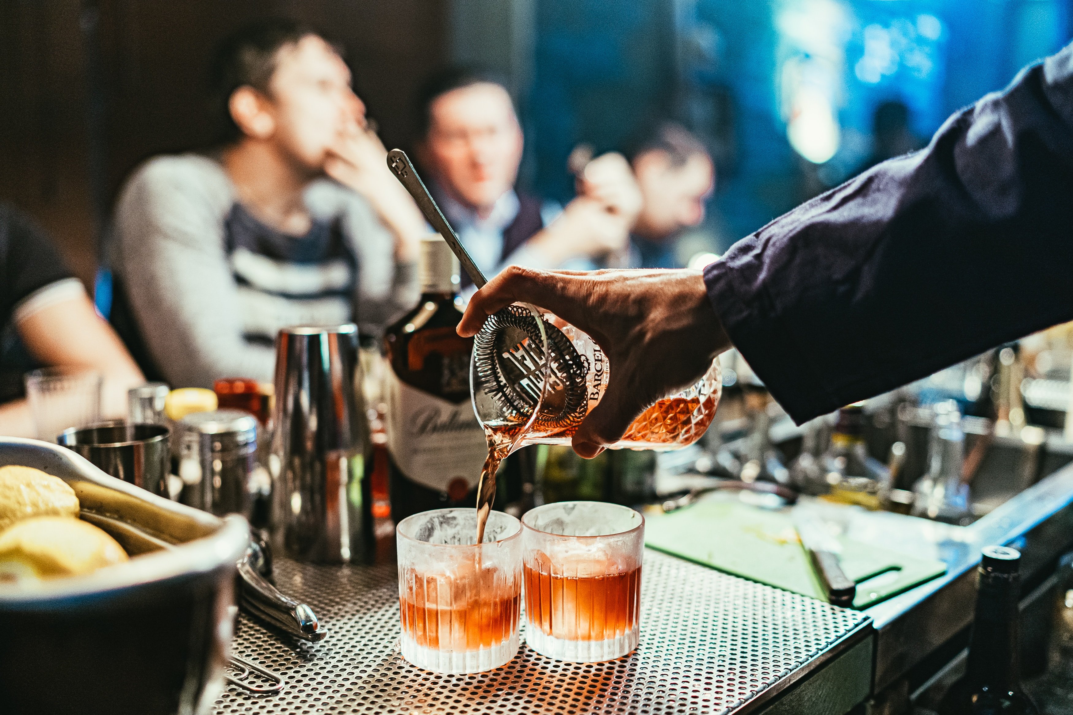 Drink being poured at a Vancouver pub