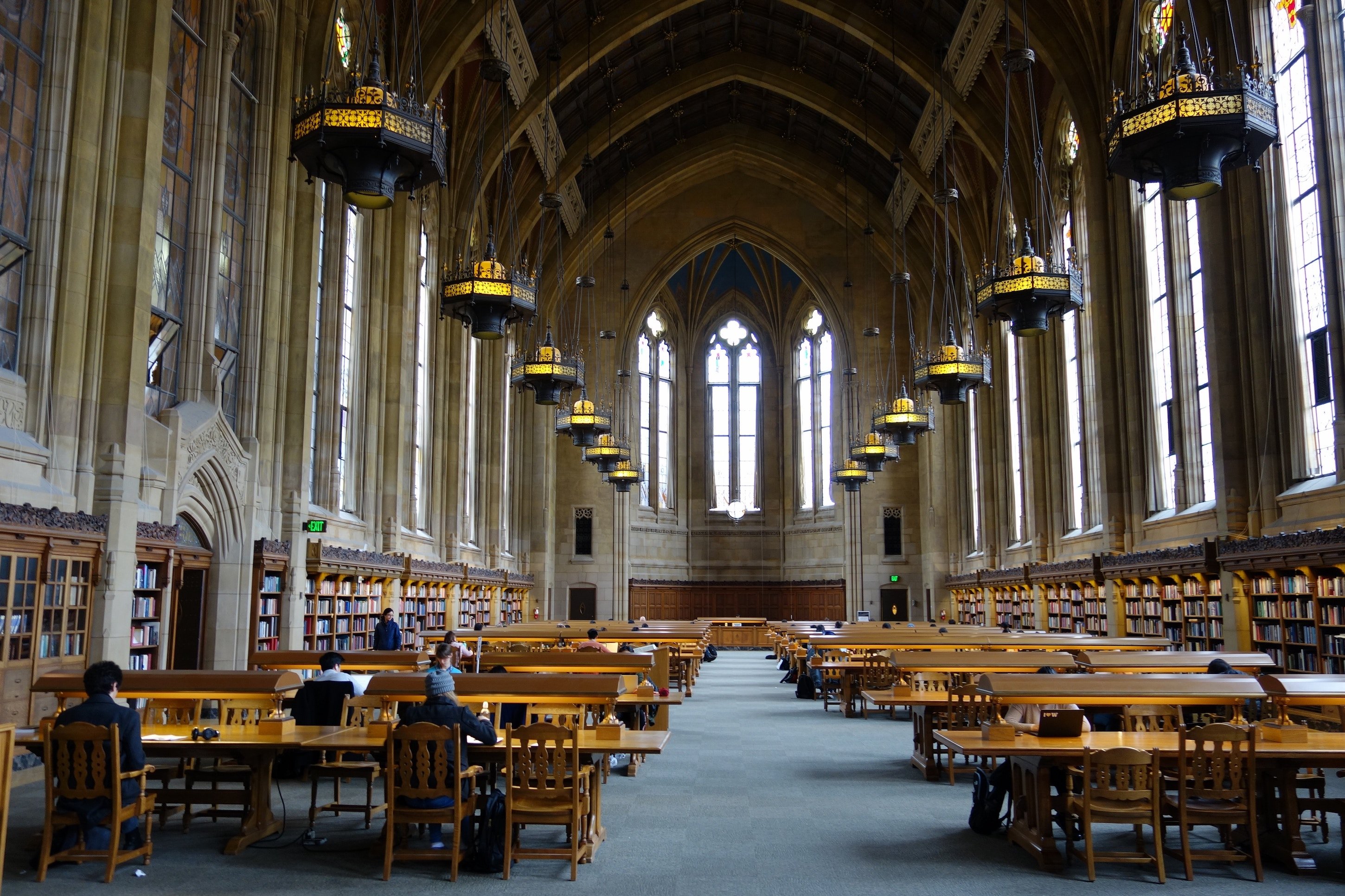 large library in university