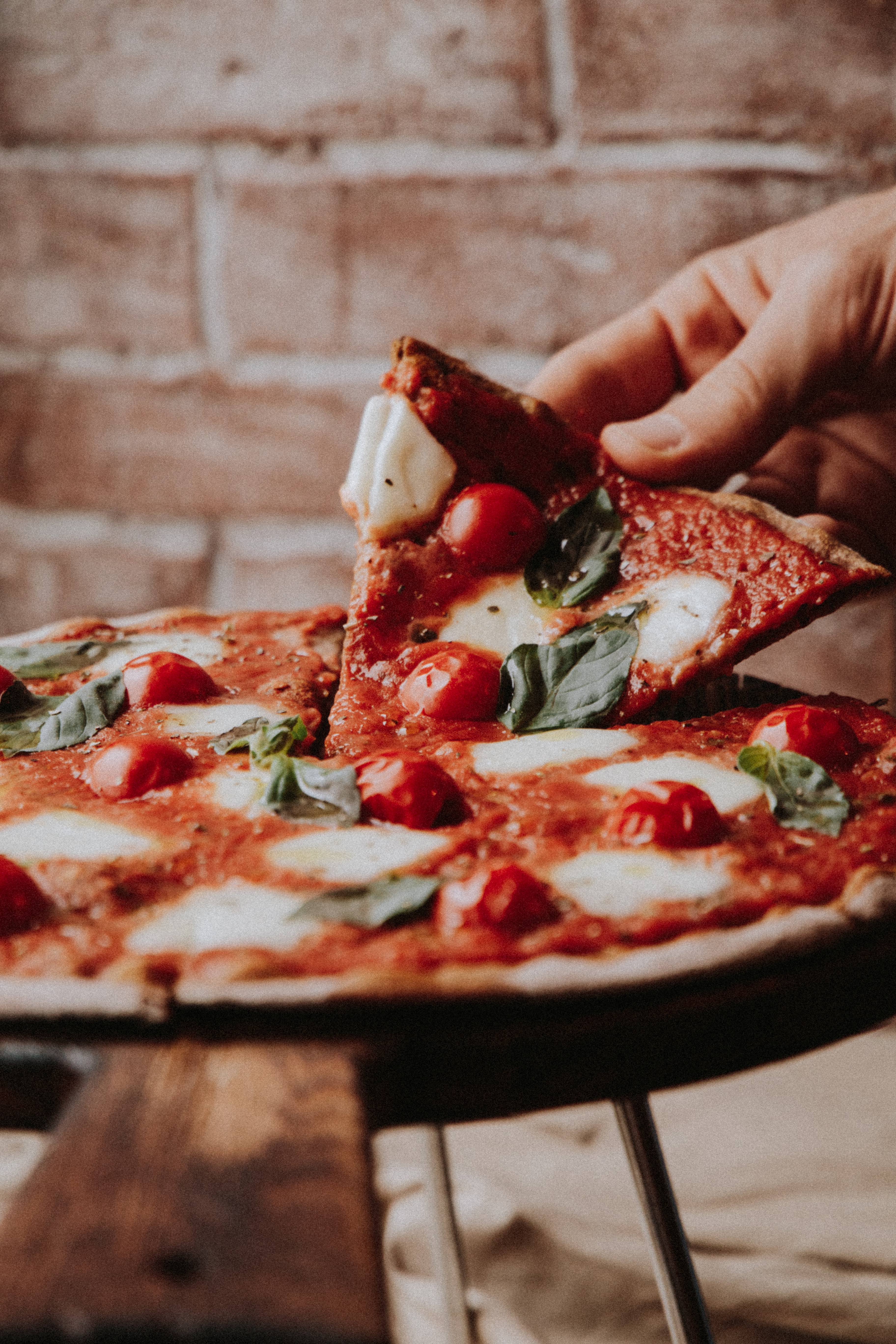 Pizza at a pizzeria