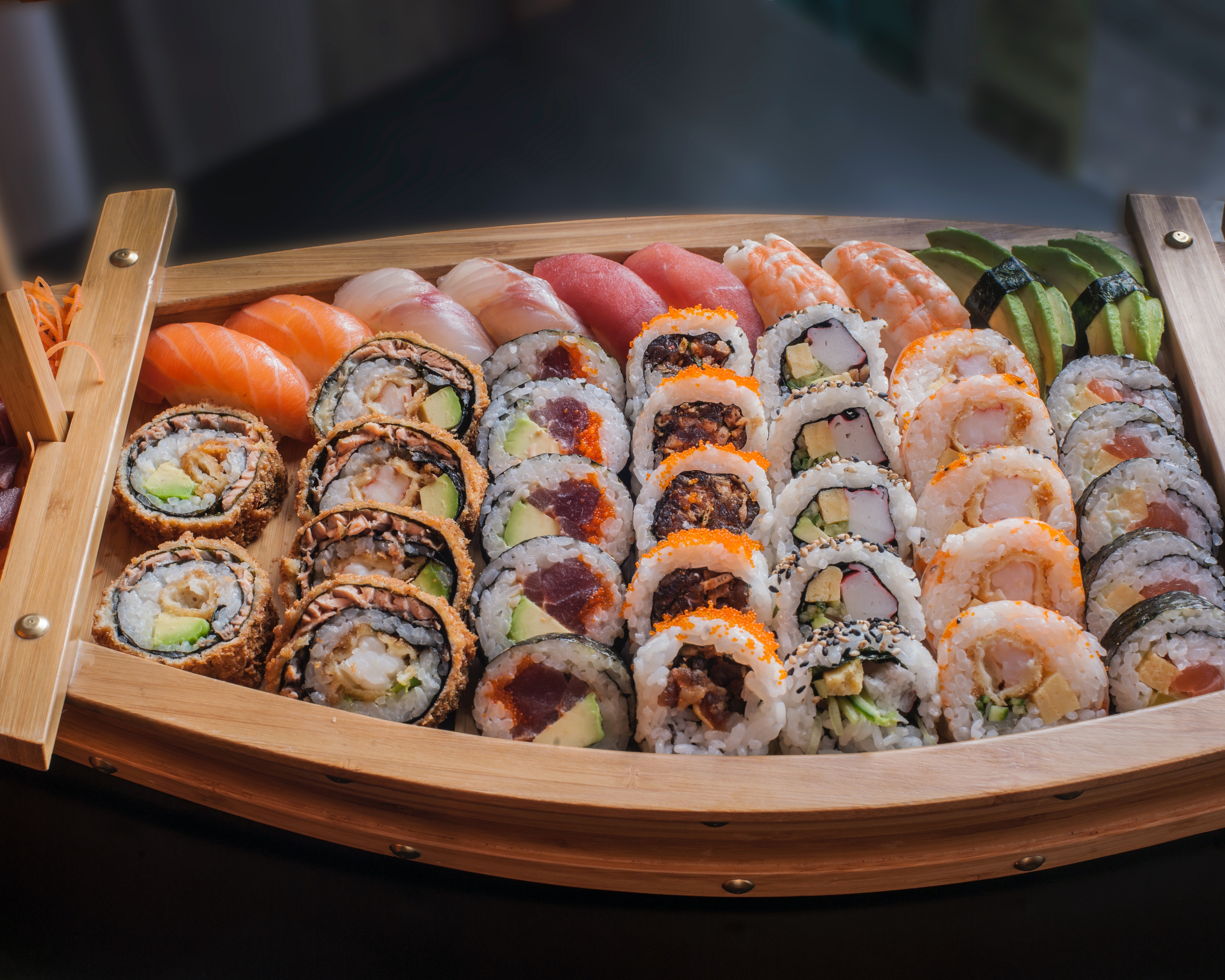 Sushi options at a Vancouver restaurant